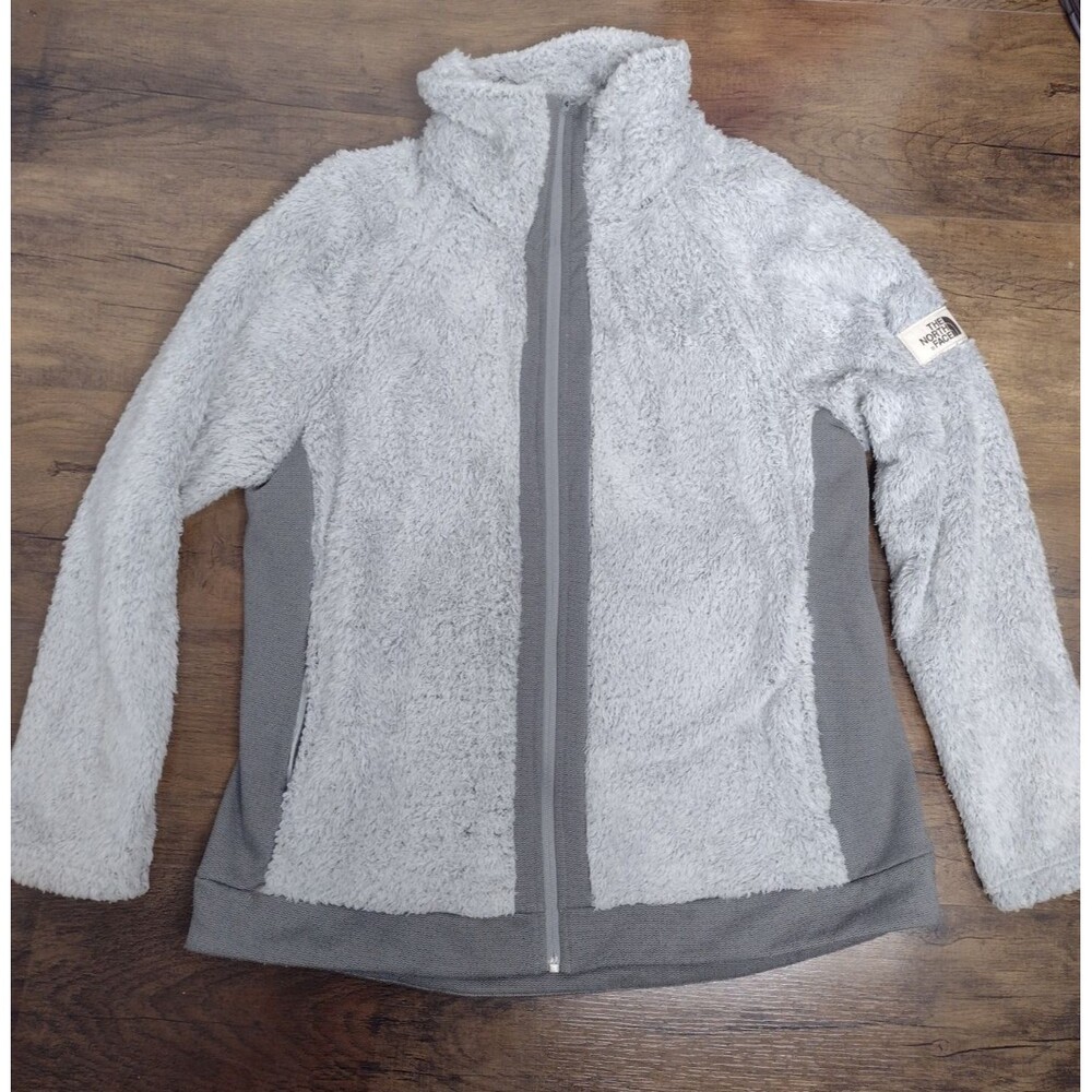 THE NORTH FACE Women’s X-Large Areo Gray Full Zip Faux Fur Jacket